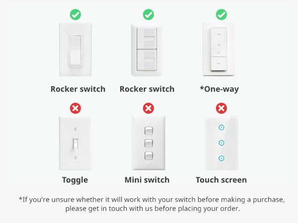 SwitchBot Smart Switch Button Pusher - Bluetooth Fingerbot for Rocker Switch/One-Way Button, Automatic Light Switch, Timer and APP Control, Works with Alexa When Paired with SwitchBot Hub (White)