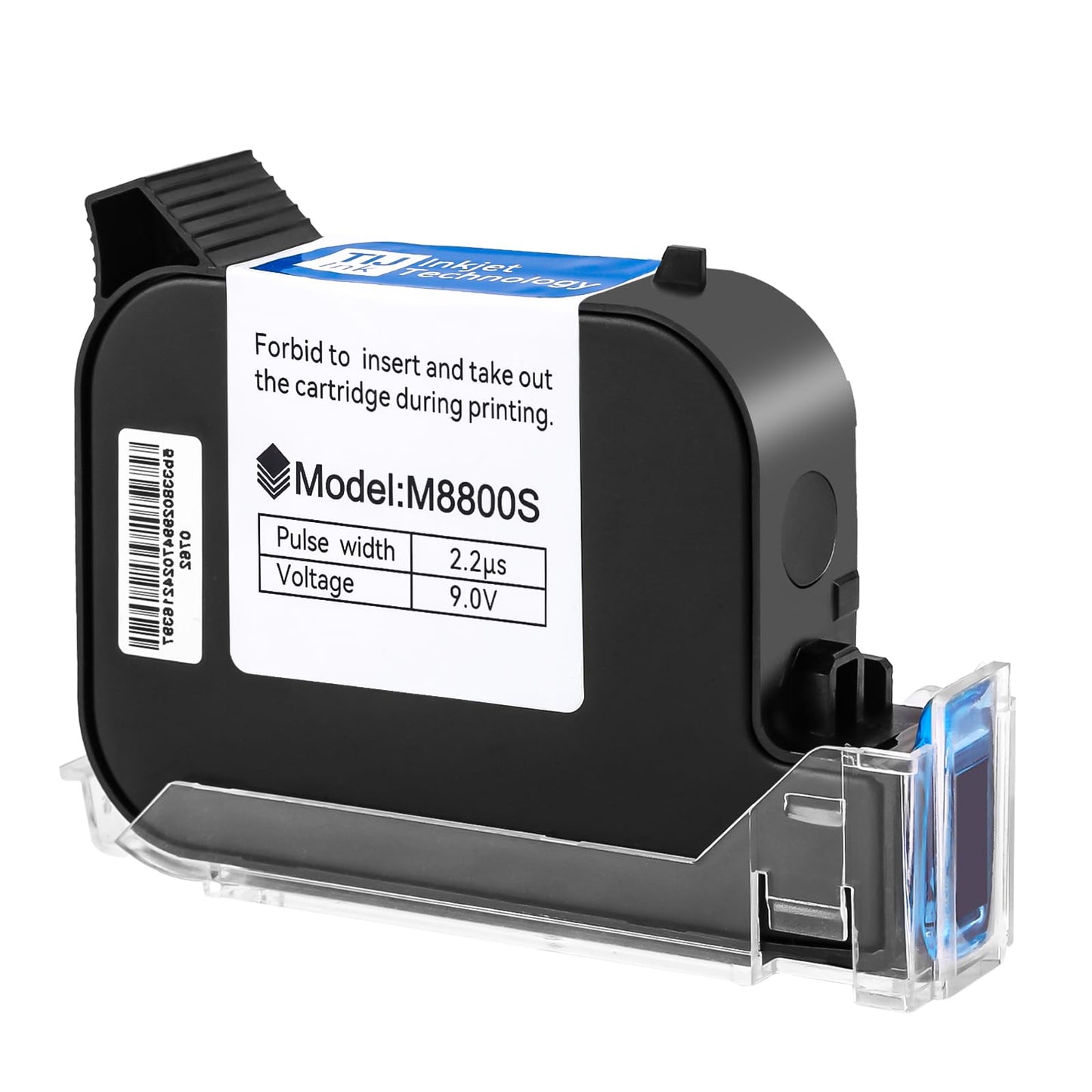 Handheld Inkjet Printer Gun MS-Z10 with 42ml Quick-Drying Ink Cartridge Portable Handheld Printer for Text/Barcode/Logo/QRCode/Counter/Batch Number/Date Coder(Printing Height: 0.08-0.5Inch)