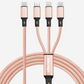 USB-C Rose Gold 3-in-1 Charging Cable