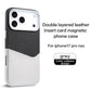 iPhone Leather Fabric Case