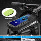 whale fall Bike Frame Bag Waterproof, 3D Eva Hard Shell, Bike Phone Holder, Bicycle Top Tube Bag, Cycling Pouch with Rain Cover, Bike Accessories for Phones Under 7"