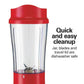 Hamilton Beach Portable Blender for Shakes and Smoothies, 14 Oz BPA Free Travel Cup & Lid, Durable Stainless Steel Blades, Personal Smoothie Blender, Coral (51171)