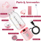 Portable Personal Blender 17 OZ/500 ML Juicer, 175W Personal Size Blender, Ideal for Smoothies, Ice Blending, Juicing, and Food Processing, Compact, Convenient, and Versatile (Pink)