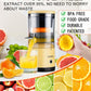 Electric Citrus Juicer Rechargeable - Electric Juicer Machines with USB and Cleaning Brush Portable Compact Juicer for Orange, Lemon, Limes