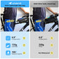 whale fall Bike Frame Bag Waterproof, 3D Eva Hard Shell, Bike Phone Holder, Bicycle Top Tube Bag, Cycling Pouch with Rain Cover, Bike Accessories for Phones Under 7"