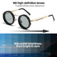 Adjustable Tint Sunglasses, 1-9 Gears Nightshift Glasses Retro Round Polarized Dimming Glasses ND Filter Lenses