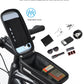 whale fall Bike Frame Bag Waterproof, 3D Eva Hard Shell, Bike Phone Holder, Bicycle Top Tube Bag, Cycling Pouch with Rain Cover, Bike Accessories for Phones Under 7"