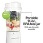 Hamilton Beach Portable Blender for Shakes and Smoothies, 14 Oz BPA Free Travel Cup & Lid, Durable Stainless Steel Blades, Personal Smoothie Blender, Coral (51171)