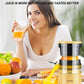 Electric Citrus Juicer Rechargeable - Electric Juicer Machines with USB and Cleaning Brush Portable Compact Juicer for Orange, Lemon, Limes