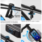 whale fall Bike Frame Bag Waterproof, 3D Eva Hard Shell, Bike Phone Holder, Bicycle Top Tube Bag, Cycling Pouch with Rain Cover, Bike Accessories for Phones Under 7"