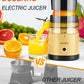 Electric Citrus Juicer Rechargeable - Electric Juicer Machines with USB and Cleaning Brush Portable Compact Juicer for Orange, Lemon, Limes