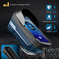 whale fall Bike Frame Bag Waterproof, 3D Eva Hard Shell, Bike Phone Holder, Bicycle Top Tube Bag, Cycling Pouch with Rain Cover, Bike Accessories for Phones Under 7"