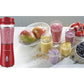 Hamilton Beach Portable Blender for Shakes and Smoothies, 14 Oz BPA Free Travel Cup & Lid, Durable Stainless Steel Blades, Personal Smoothie Blender, Coral (51171)