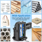 Handheld Inkjet Printer Gun MS-Z10 with 42ml Quick-Drying Ink Cartridge Portable Handheld Printer for Text/Barcode/Logo/QRCode/Counter/Batch Number/Date Coder(Printing Height: 0.08-0.5Inch)