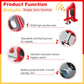 Portable Alarm Door Stopper - 80dB Anti-Theft Security Alarm Door Stoppers for Bottom of Door, Adjustable and Easy to Install for Home, Office, and Travel, Door Security Devices (Red)