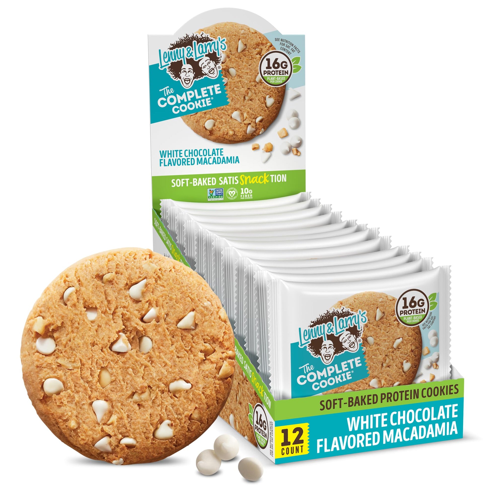 Lenny & Larry's The Complete Cookie, Big Time Brownie, Soft Baked, 16g Plant Protein, Vegan, Non-GMO, 4 Ounce Cookie (Pack of 12)