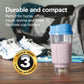 Hamilton Beach Portable Blender for Shakes and Smoothies, 14 Oz BPA Free Travel Cup & Lid, Durable Stainless Steel Blades, Personal Smoothie Blender, Coral (51171)