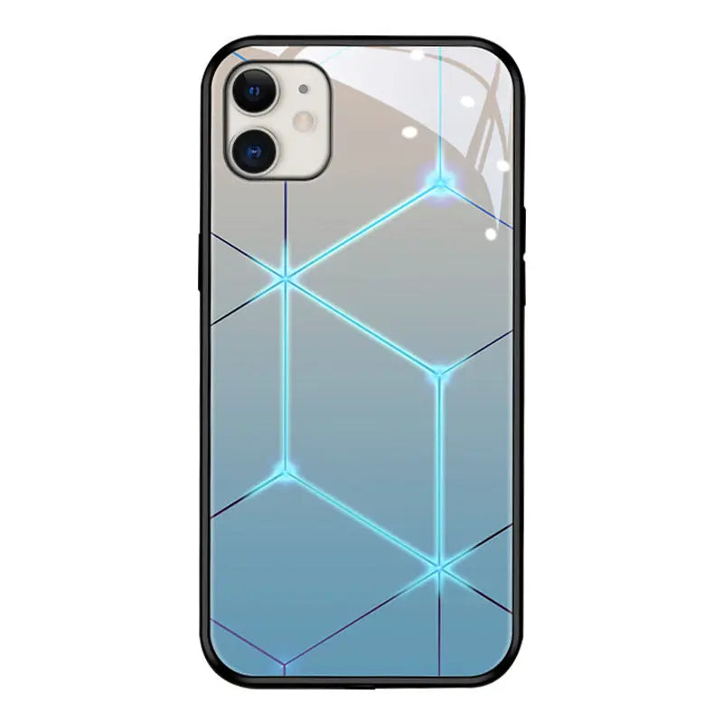 Temepoint Silicone Luminous Glass iPhone Case